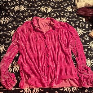 Free People Off Duty Velvet Top